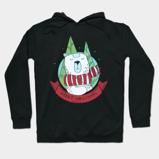 Merry Christmas Polar Bear Hoodie